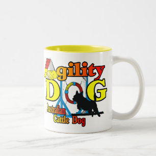 Australian Cattle Dog Agility Two-Tone Coffee Mug