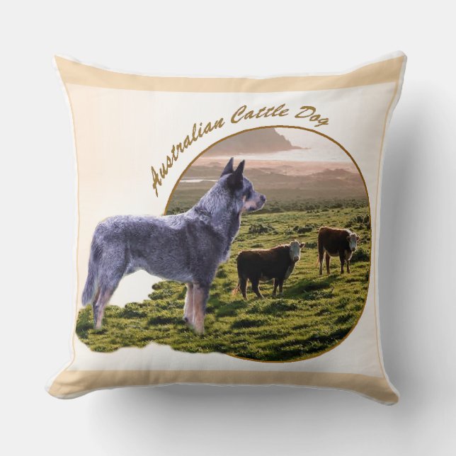 Australian Cattle Dog Art Cushion (Front)