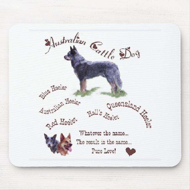 Australian Cattle Dog Art Gifts Mouse Pad (Front)