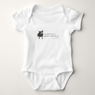 australian cattle dog baby bodysuit