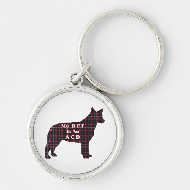 Australian Cattle Dog BFF Key Ring (Front)