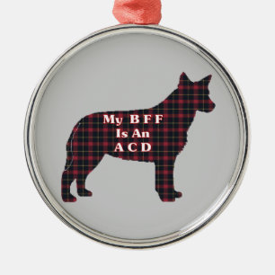 Australian Cattle Dog BFF Metal Ornament