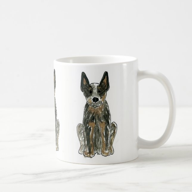 Australian Cattle Dog Blue Heeler Coffee Mug (Right)