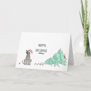 Australian Cattle Dog Blue Heeler Holiday Card
