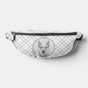 Australian Cattle Dog Blue Heeler Original Dog Art Bum Bags