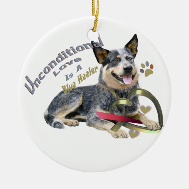 Australian cattle dog blue heeler Ornament (Front)