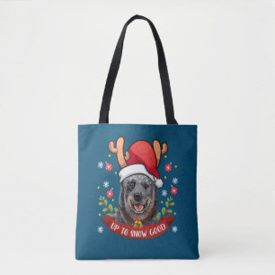 Australian Cattle Dog Blue Heeler Reindeer Christm Tote Bag