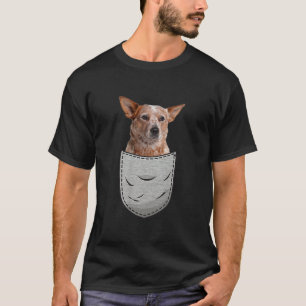 Australian Cattle Dog Blue  Red Heeler Chest Pocke T-Shirt