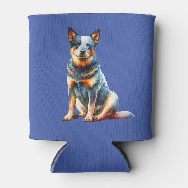 Australian Cattle Dog Can Cooler (Front)
