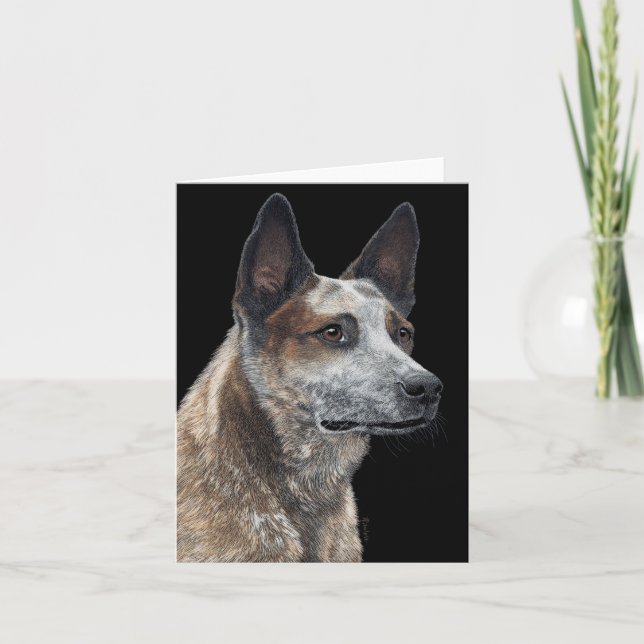 Australian Cattle Dog Card - "Jack" (Front)
