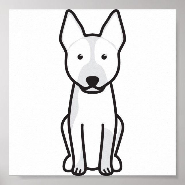 Australian Cattle Dog Cartoon Poster (Front)