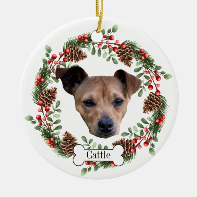 Australian Cattle Dog Ceramic Ornament (Front)