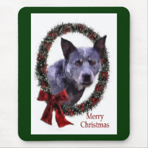 Australian Cattle Dog Christmas Gifts Mouse Pad