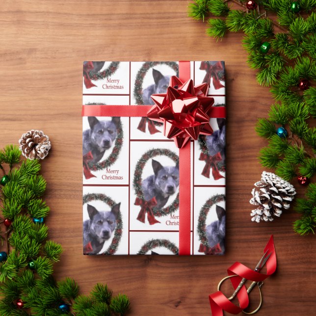 Australian Cattle Dog Christmas Holiday Wrapping Paper (Holiday Gift)