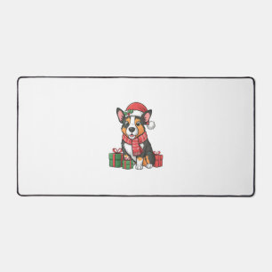 Australian Cattle Dog Christmas Parties Holiday Sa Desk Mat