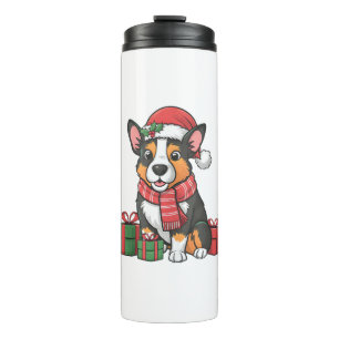 Australian Cattle Dog Christmas Parties Holiday Sa Thermal Tumbler