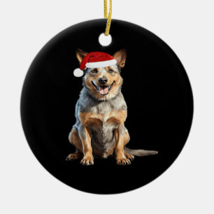 Australian Cattle Dog Christmas Tree Dog Puppy Wat Ceramic Ornament