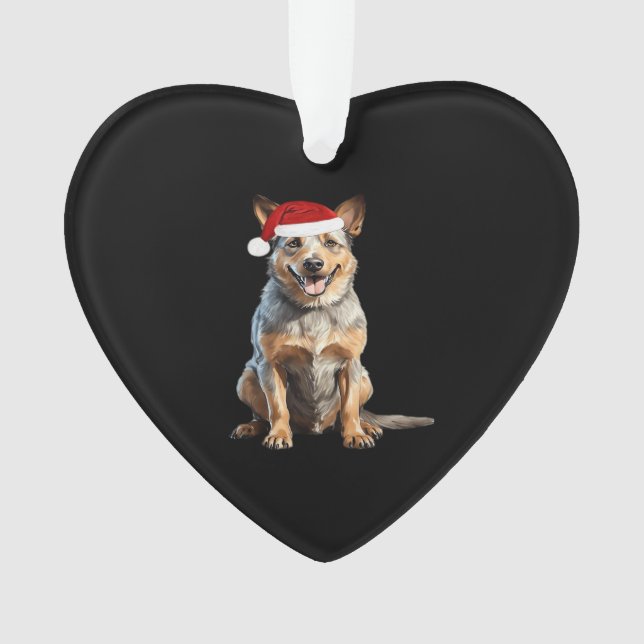 Australian Cattle Dog Christmas Tree Dog Puppy Wat Ornament (Front)