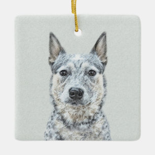 Australian Cattle Dog - Cute Original Dog Art Ceramic Ornament