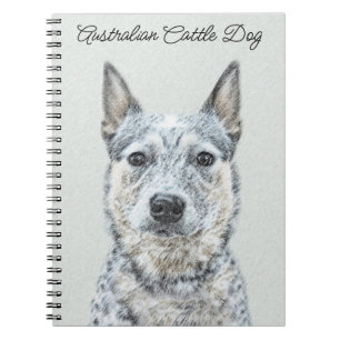 Australian Cattle Dog - Cute Original Dog Art Notebook
