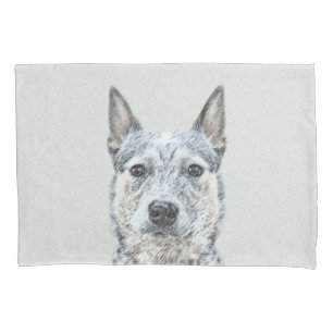 Australian Cattle Dog - Cute Original Dog Art Pillowcase