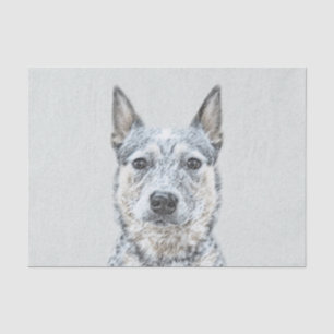 Australian Cattle Dog - Cute Original Dog Art Tissue Paper