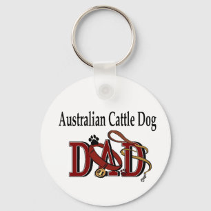 Australian Cattle Dog Dad Gifts Key Ring