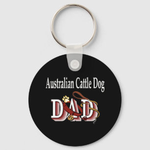 australian cattle dog dad Keychain