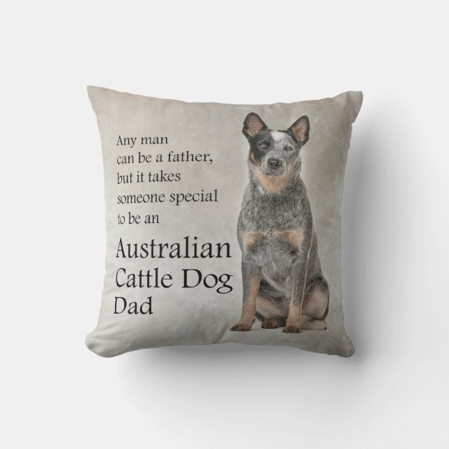 Australian Cattle Dog Dad Pillow (Front)