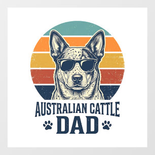 Australian Cattle Dog Dad Vintage Sunset Shirt_1
