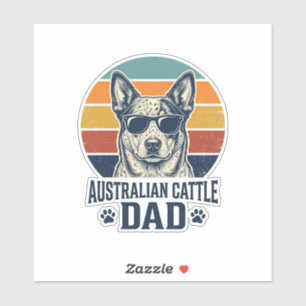 Australian Cattle Dog Dad Vintage Sunset Shirt_1