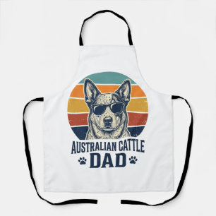 Australian Cattle Dog Dad Vintage Sunset Shirt_1 Apron