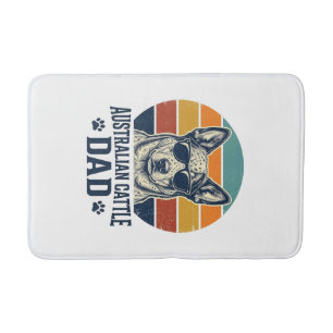 Australian Cattle Dog Dad Vintage Sunset Shirt_1 Bath Mat