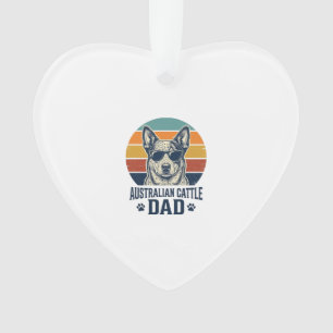 Australian Cattle Dog Dad Vintage Sunset Shirt_1 Ornament