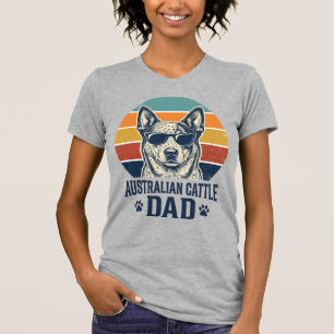 Australian Cattle Dog Dad Vintage Sunset Shirt_1 T-Shirt