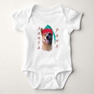 Australian Cattle Dog Dog Santa Paws Baby Bodysuit