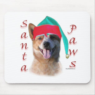 Australian Cattle Dog Dog Santa Paws Mouse Pad