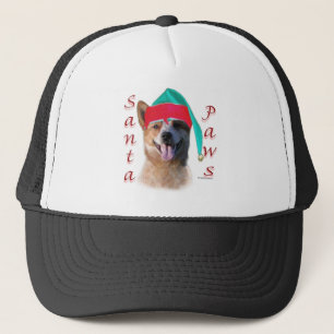 Australian Cattle Dog Dog Santa Paws Trucker Hat