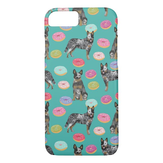 Australian Cattle Dog Doughnuts blue heeler Case-Mate iPhone Case (Back)