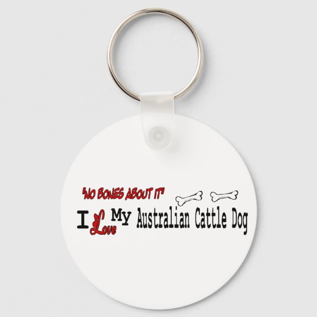 Australian Cattle Dog Gifts Key Ring (Front)