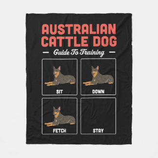 Australian Cattle Dog Guide To Training Fleece Blanket
