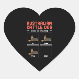 Australian Cattle Dog Guide To Training Heart Sticker