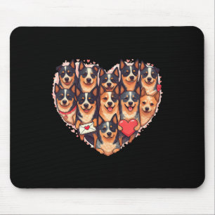 Australian Cattle Dog Heart Valentine Australian C Mouse Pad