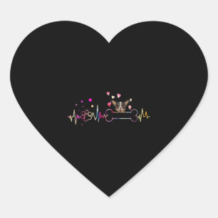 Australian Cattle Dog Heartbeat Heart Sticker
