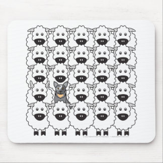 Australian Cattle Dog in the Sheep Mouse Pad
