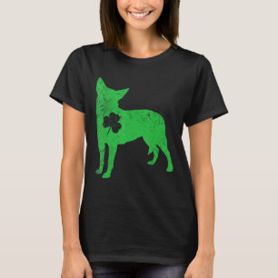 Australian Cattle Dog Irish Clover St Patrick Day T-Shirt