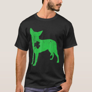 Australian Cattle Dog Irish Clover St Patrick Day T-Shirt