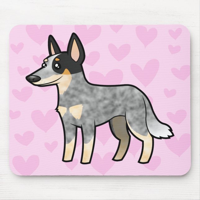 Australian Cattle Dog / Kelpie Love Mouse Pad (Front)