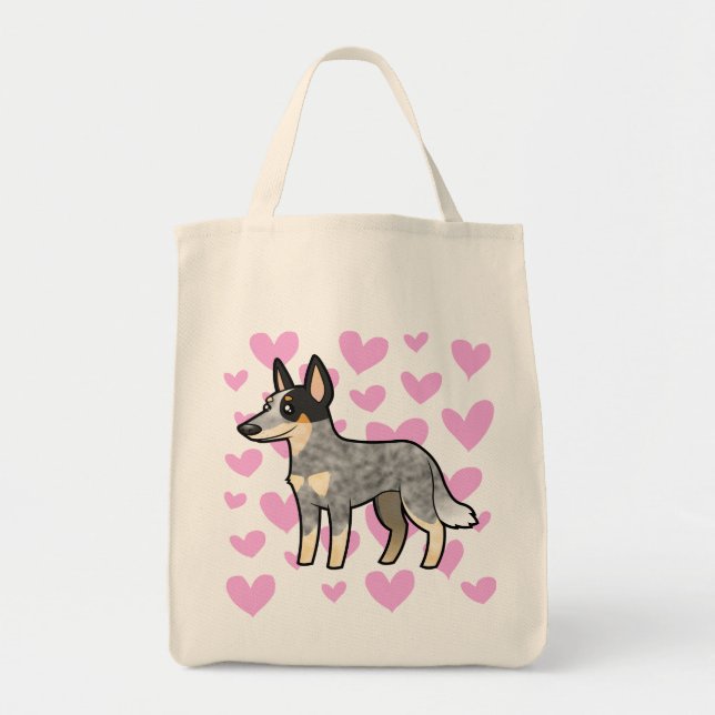Australian Cattle Dog / Kelpie Love Tote Bag (Front)