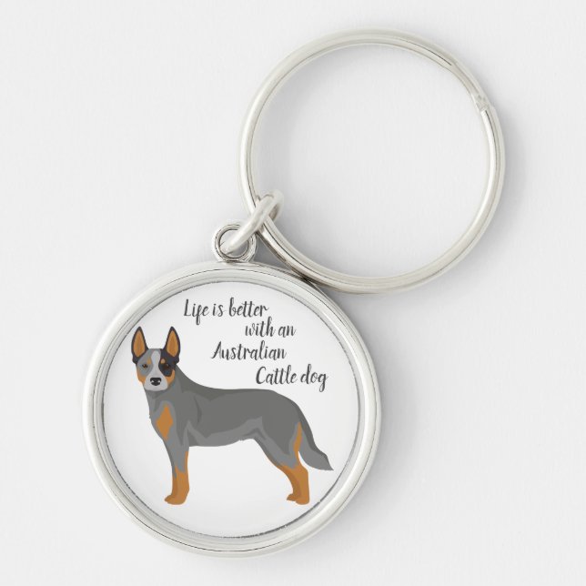Australian Cattle dog Key Ring (Front)